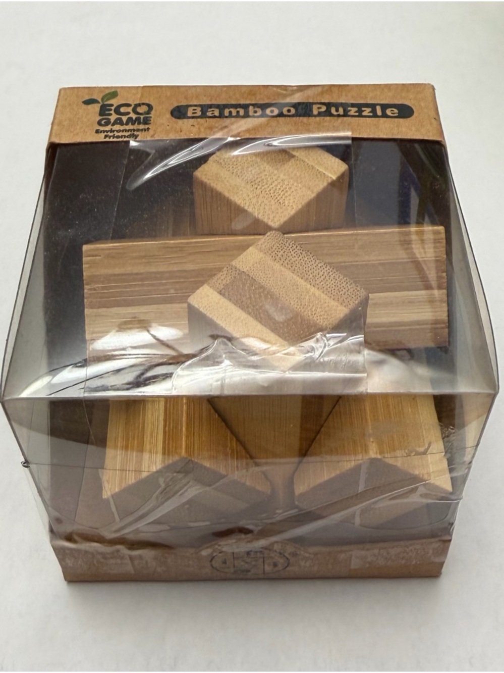 Bamboo Puzzle - Natural Bamboo Brain Teaser